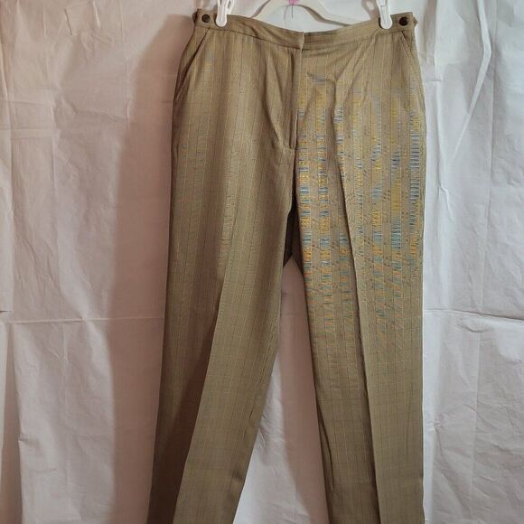 Westbound, Not Worn, Brown & Tan Houndstooth Pattern Women's Pantss, Size 12 - Picture 1 of 6